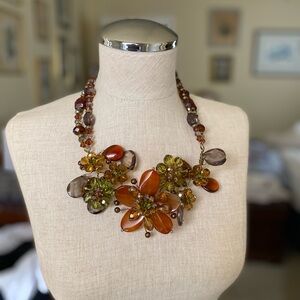 Chicos floral necklace